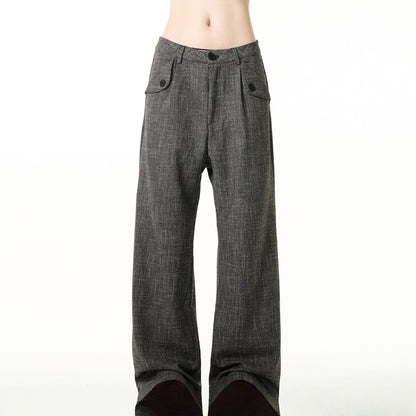 Old money style bamboo striped trousers for men and women