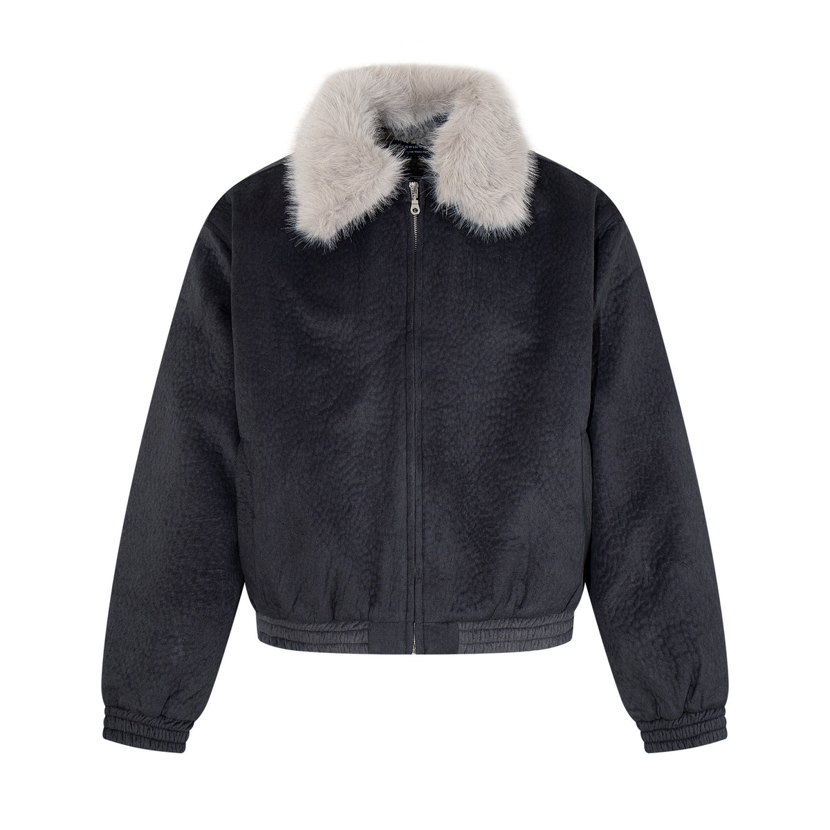 Leather jacket with cotton jacket
