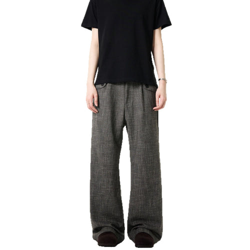 Old money style bamboo striped trousers for men and women