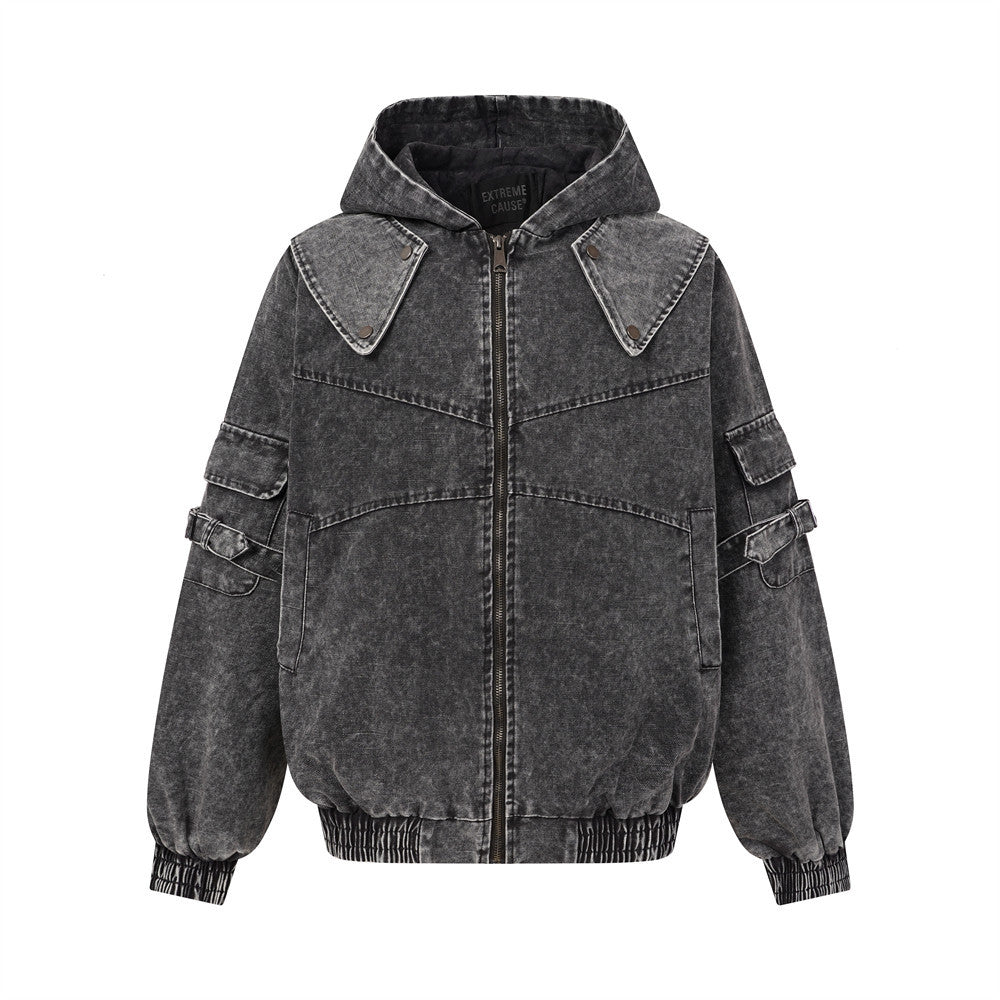 Wash and make old hooded jackets and jackets