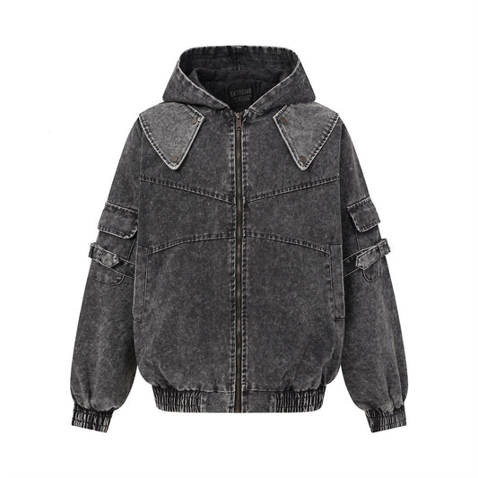 Wash and make old hooded jackets and jackets