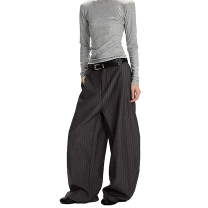 Oversized Drapey Cargo Suit Pants with Old Money Aesthetic
