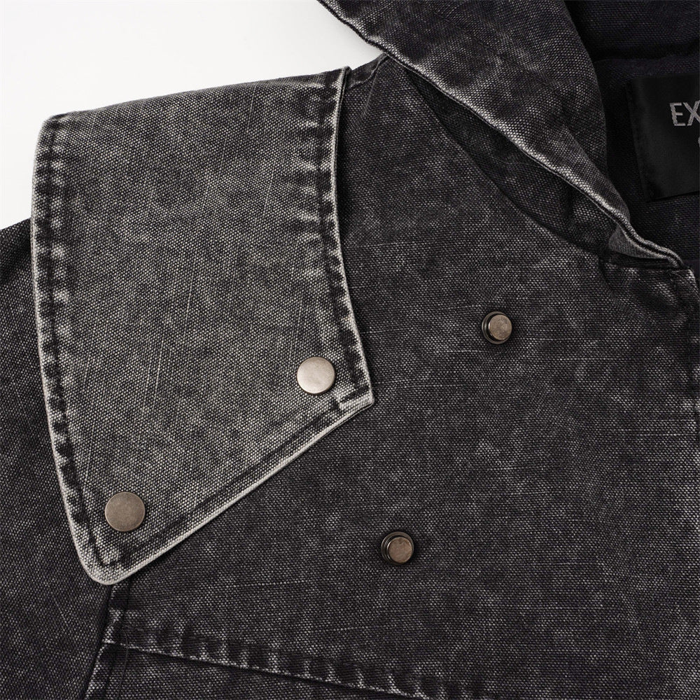 Wash and make old hooded jackets and jackets