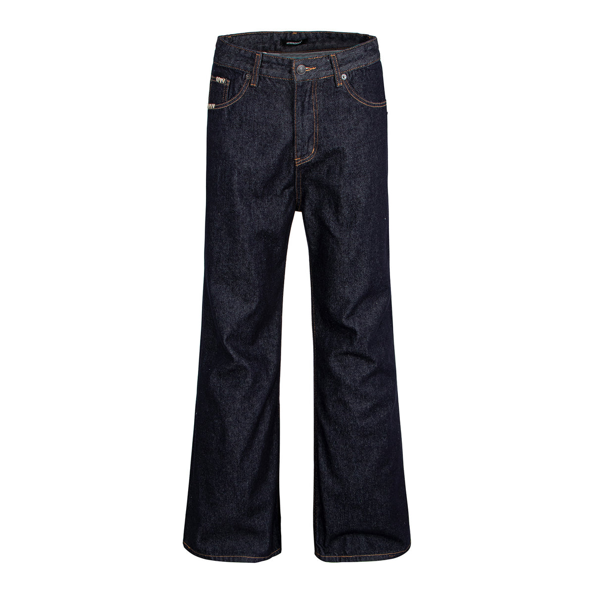 Old Money Style Black Pocket Hand-Stitched Pants
