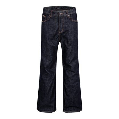 Old Money Style Black Pocket Hand-Stitched Pants