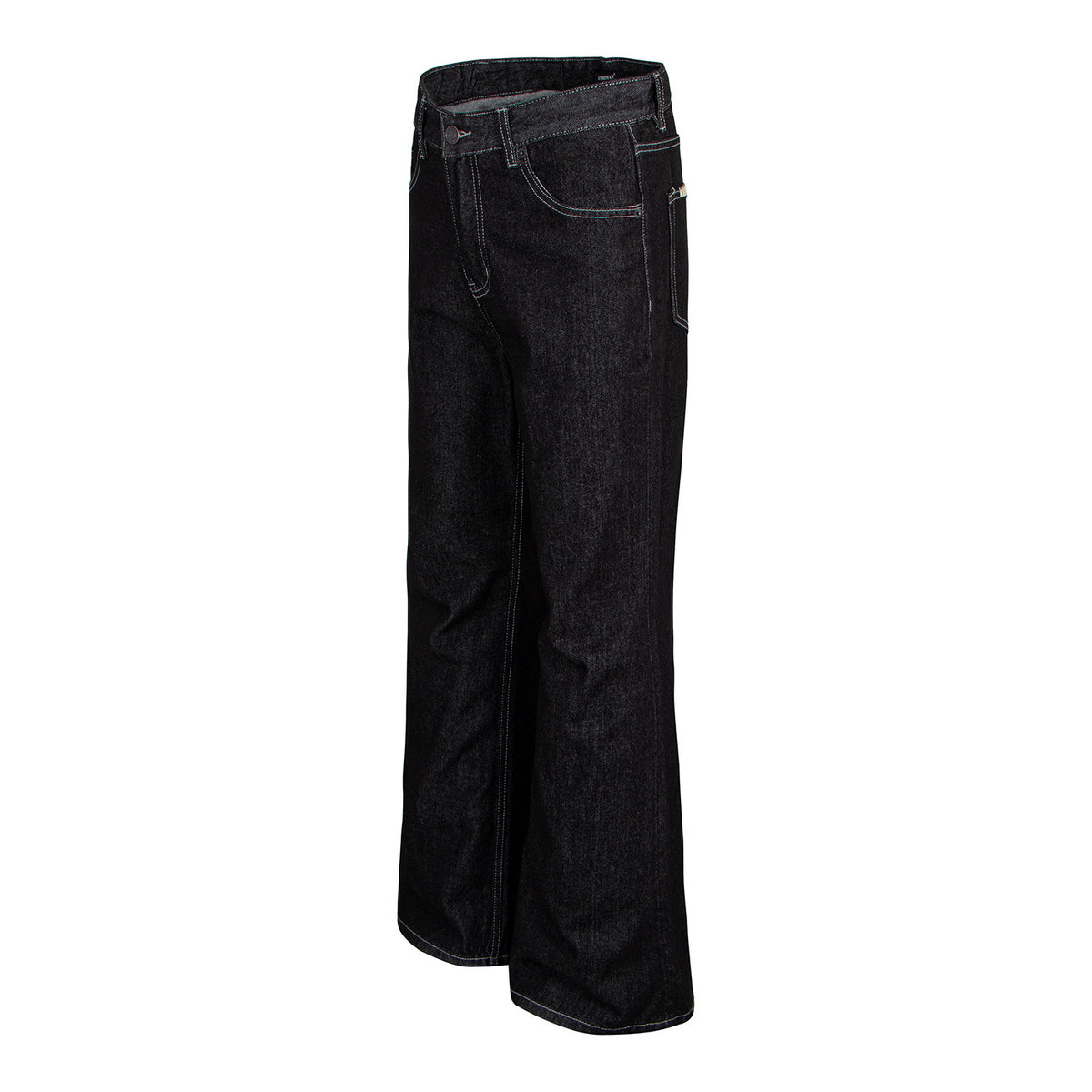 Old Money Style Black Pocket Hand-Stitched Pants