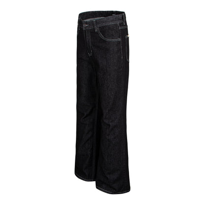 Old Money Style Black Pocket Hand-Stitched Pants