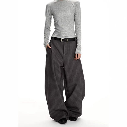 Oversized Drapey Cargo Suit Pants with Old Money Aesthetic