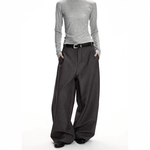 Oversized Drapey Cargo Suit Pants with Old Money Aesthetic