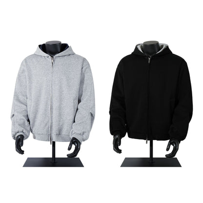 Simple old money style cardigan sweatshirt jacket